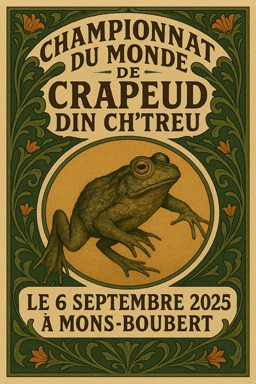 Championnat du Monde de Crapeud din ch'treu 2025 à Mons-Boubert